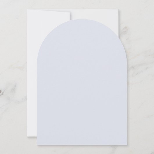 Eenvoudige blauwe aquarel bloemboog bruiloft kaart (Achterkant)