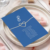 Eenvoudige blauwe bruiloft