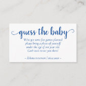 Eenvoudige blauwe douche | Cerulean Fotoaanvraag Informatiekaartje (Voorkant)