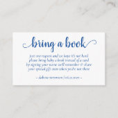 Eenvoudige blauwe douche | Cerulean Neem een boek  Informatiekaartje (Voorkant)