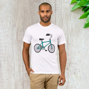 Eenvoudige Blauwe Fiets Retro Fiets T-shirt