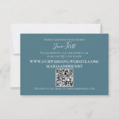 Eenvoudige Blauwe Gastreactie QR-code Sjabloon (Voorkant)