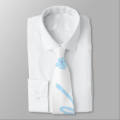 Eenvoudige blauwe glitter sparkle textuur toevoege stropdas (Gebonden)