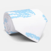 Eenvoudige blauwe glitter sparkle textuur toevoege stropdas (Opgerold)