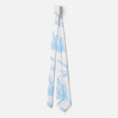Eenvoudige blauwe glitter sparkle textuur toevoege stropdas (Achterkant)
