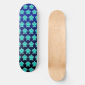 Eenvoudige blauwe groene schildpad blauwgroen Zee Persoonlijk Skateboard (Voorkant)