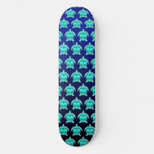 Eenvoudige blauwe groene schildpad blauwgroen Zee Persoonlijk Skateboard