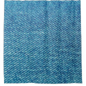 Eenvoudige blauwe jans Denim Textile Textile | Douchegordijn (Voorkant)