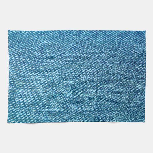 Eenvoudige blauwe jans Denim Textile Textile | Theedoek (Horizontaal)