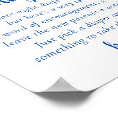 Eenvoudige Blauwe Late Night Luiers | Cerulean Sho Poster (Hoek)