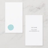 Eenvoudige blauwe Lotus Flower Zen minimalist Visitekaartje (Voorkant / Achterkant)