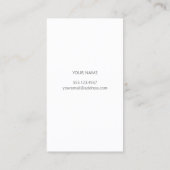 Eenvoudige blauwe Lotus Flower Zen minimalist Visitekaartje (Achterkant)