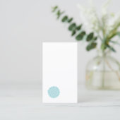 Eenvoudige blauwe Lotus Flower Zen minimalist Visitekaartje (Staand voorkant)