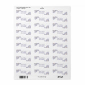 Eenvoudige Blauwe Natuur Adresetiketten Etiket (Full Sheet)