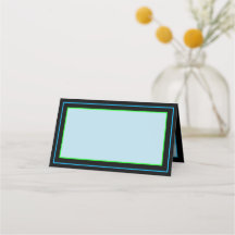 Eenvoudige blauwe Neon Place kaarten