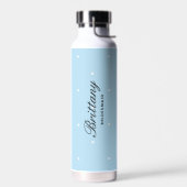 Eenvoudige blauwe poladop Bridesmaid Water Flacon Waterfles (Links)