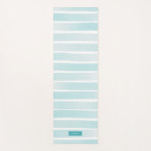 Eenvoudige, blauwe strepen , speciaal aangepast yogamat (Voorkant)
