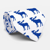 Eenvoudige blauwe stropdas (Opgerold)