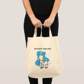 Eenvoudige Blauwe Vader Zoon Coaching Illustratie  Tote Bag (Voorkant (product))