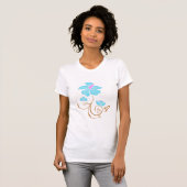 Eenvoudige blauwe ventilator t-shirt (Voorkant volledig)