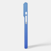 Eenvoudige Blauwe Verlopen Hart Minimaal Schriftty Case-Mate iPhone Case (Achterkant / Links)