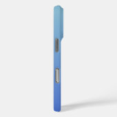 Eenvoudige Blauwe Verlopen Hart Minimaal Schriftty Case-Mate iPhone Case (Achterkant / Rechts)