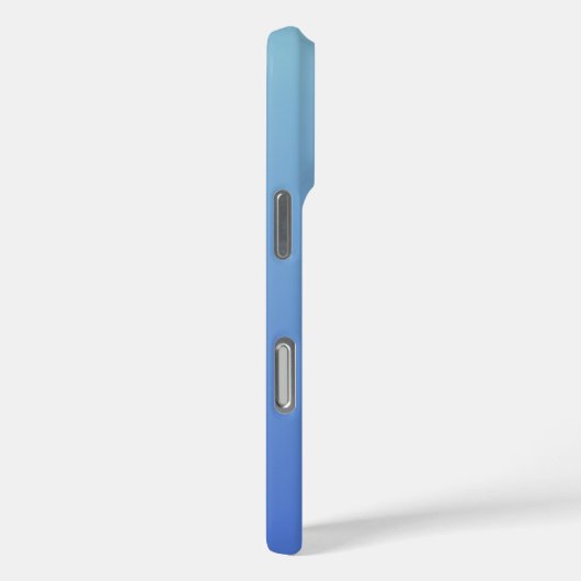 Eenvoudige Blauwe Verlopen Hart Minimaal Schriftty Case-Mate iPhone Case (Achterkant / Rechts)