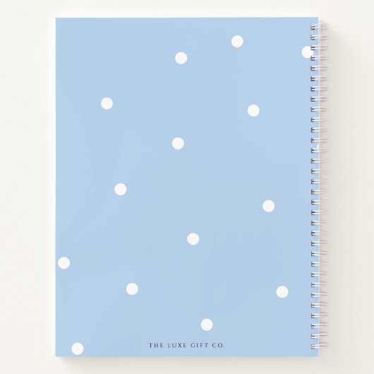 Eenvoudige Blauwe Vlek Koppels Verloving Cadeaurec Notitieboek (Achterkant)