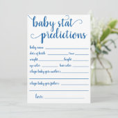 Eenvoudige blauwe voorspelling | Cerulean Keepsake Kaart (Staand voorkant)