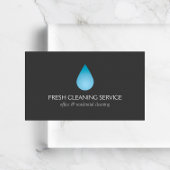 Eenvoudige Blauwe Waterdruppelreiniging, Druk Wass Visitekaartje