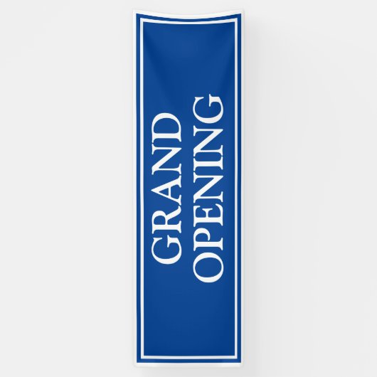 Eenvoudige Blauwe Witte Omgekeerde Groothertogdom Spandoek (Verticaal)