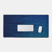 Eenvoudige Blauwgroen Abstracte zeemacht Bureaumat (Keyboard & Muis)