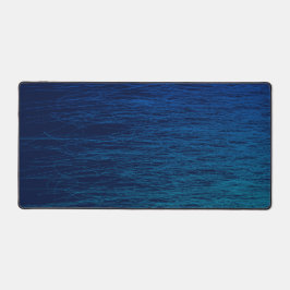 Eenvoudige Blauwgroen Abstracte zeemacht Bureaumat
