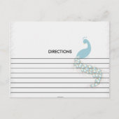 Eenvoudige Blauwgroen blauwe kaart voor het verkri (Voorkant)