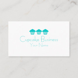 Eenvoudige blauwgroen blauwe kakkertenkaartjes, aa visitekaartje