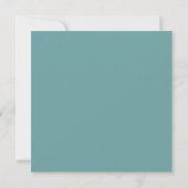 Eenvoudige Blauwgroen bruiloft van Artsy Minimal S Save The Date (Achterkant)