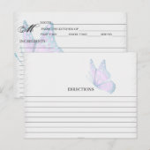 Eenvoudige Blauwgroen en automatische vlinderbergk Briefkaart (Voorkant / Achterkant)