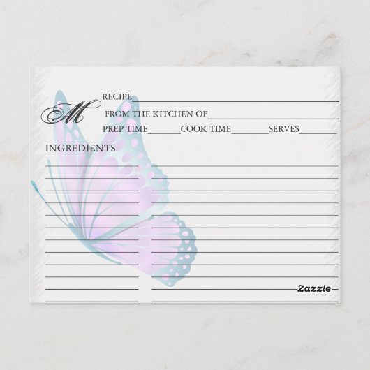 Eenvoudige Blauwgroen en automatische vlinderbergk Briefkaart (Achterkant)