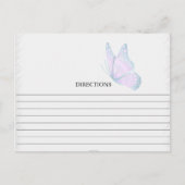 Eenvoudige Blauwgroen en automatische vlinderbergk Briefkaart (Voorkant)