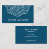 Eenvoudige Blauwgroen handleiding van Elegant Mand Visitekaartje (Voorkant / Achterkant)