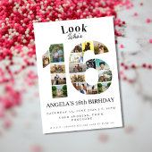 eenvoudige blik wie is 16 Foto Collage tiener verj Kaart