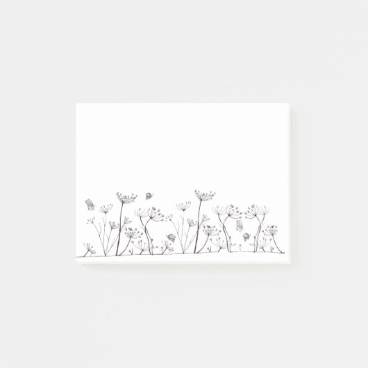 Eenvoudige bloem (a302) post-it® notes (Voorkant)