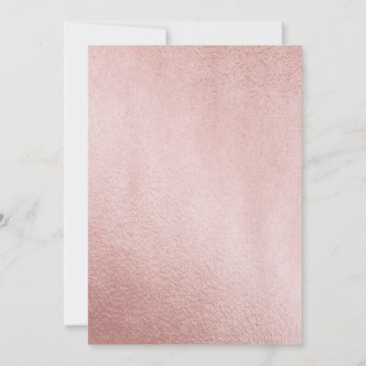 Eenvoudige bloem bruiloft uitnodiging (Achterkant)