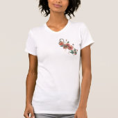 Eenvoudige bloem dames t-shirt (Voorkant)