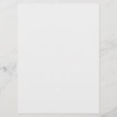 Eenvoudige bloem elegante bruiloft menu (Achterkant)