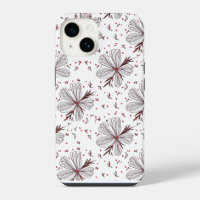 Eenvoudige Bloem Illustratie iPhone 14 Stevig