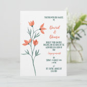 Eenvoudige bloem kaart (Staand voorkant)