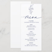 Eenvoudige Bloem Menu (Voorkant / Achterkant)