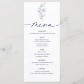 Eenvoudige Bloem Menu (Voorkant)