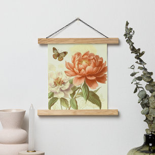 EENVOUDIGE BLOEM MET VLINDER POSTER